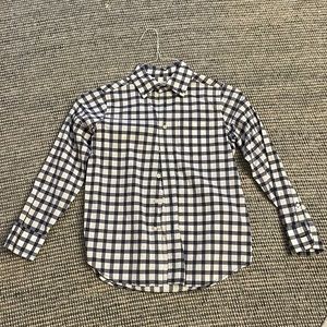 Land’s End blue checkered dress shirt
